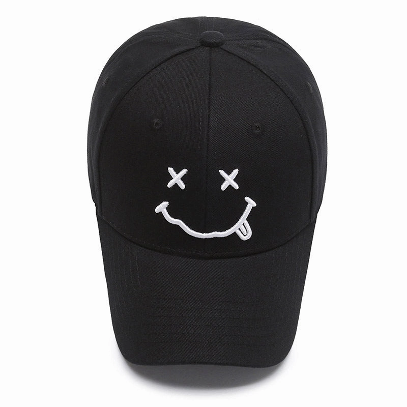 Wholesale Smiley Face Black Sun Visor All-match Baseball Cap