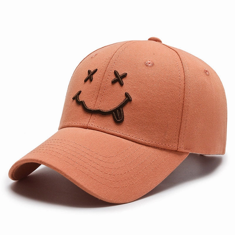 Wholesale Smiley Face Black Sun Visor All-match Baseball Cap