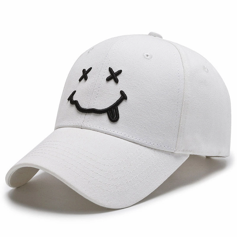 Wholesale Smiley Face Black Sun Visor All-match Baseball Cap