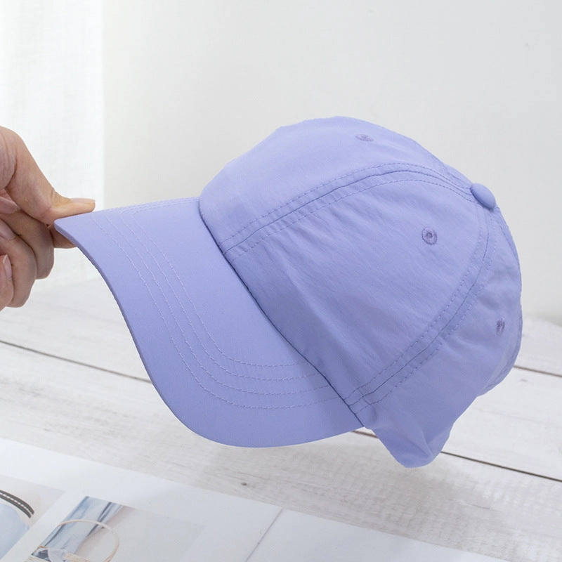 Wholesale Soft top washed quick-drying cloth face-revealing small sun visor baseball cap
