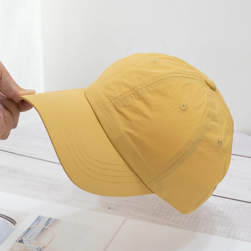 Wholesale Soft top washed quick-drying cloth face-revealing small sun visor baseball cap
