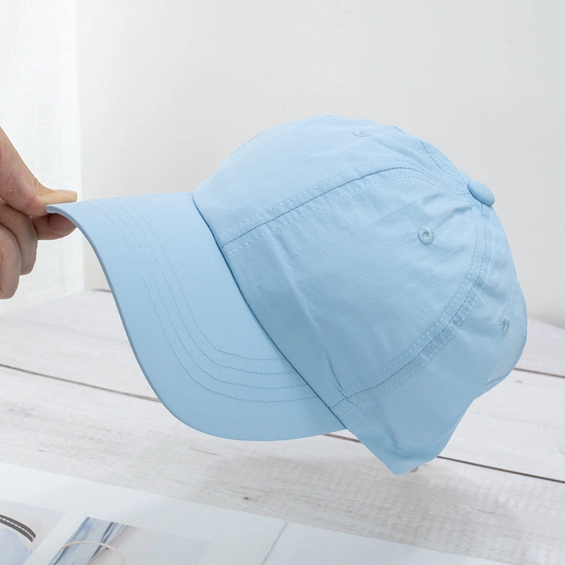 Wholesale Soft top washed quick-drying cloth face-revealing small sun visor baseball cap