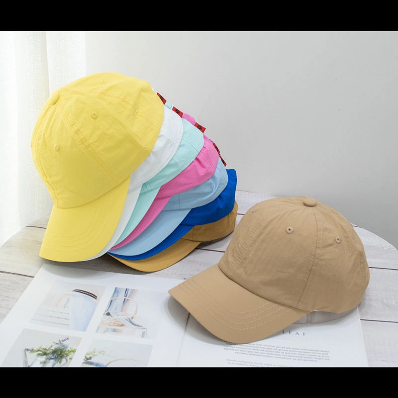 Wholesale Soft top washed quick-drying cloth face-revealing small sun visor baseball cap