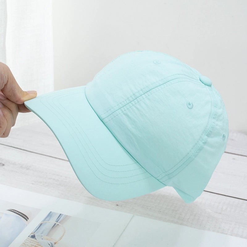 Wholesale Soft top washed quick-drying cloth face-revealing small sun visor baseball cap