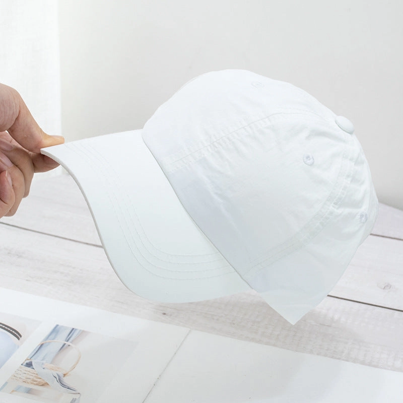 Wholesale Soft top washed quick-drying cloth face-revealing small sun visor baseball cap