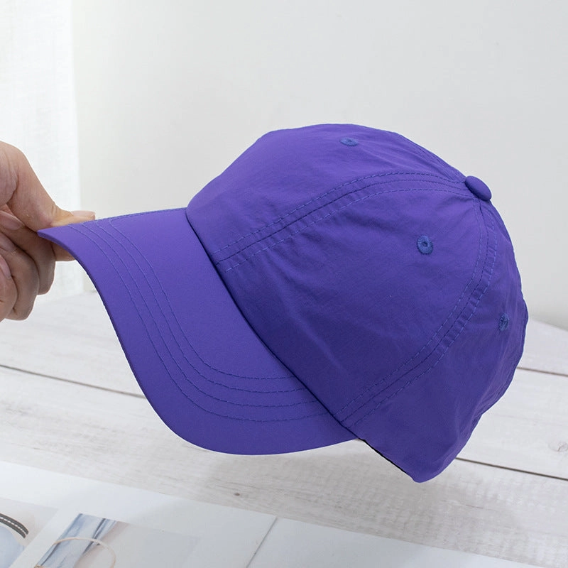 Wholesale Soft top washed quick-drying cloth face-revealing small sun visor baseball cap