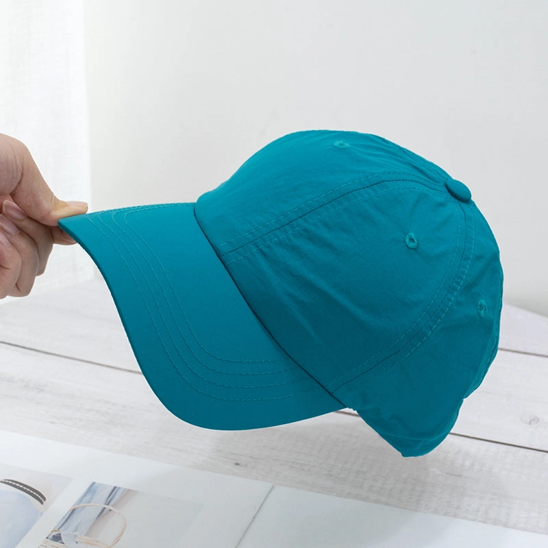Wholesale Soft top washed quick-drying cloth face-revealing small sun visor baseball cap