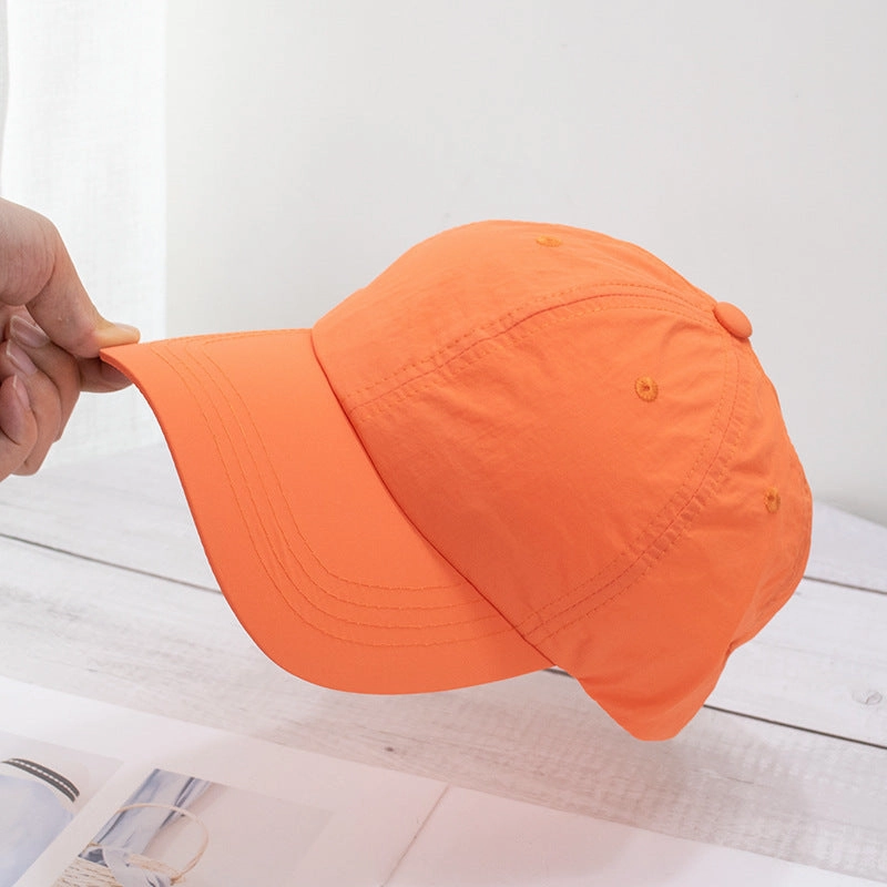 Wholesale Soft top washed quick-drying cloth face-revealing small sun visor baseball cap