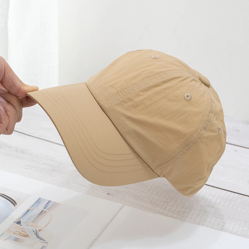 Wholesale Soft top washed quick-drying cloth face-revealing small sun visor baseball cap