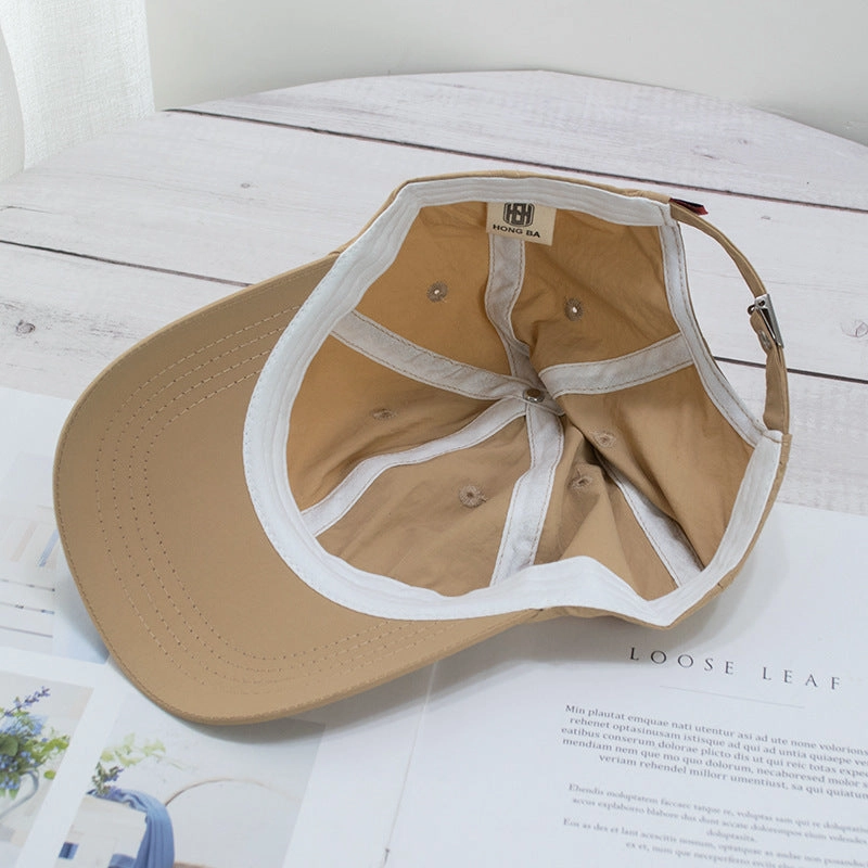 Wholesale Soft top washed quick-drying cloth face-revealing small sun visor baseball cap