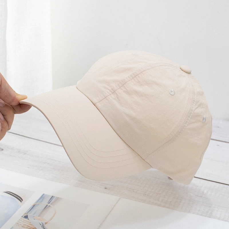 Wholesale Soft top washed quick-drying cloth face-revealing small sun visor baseball cap