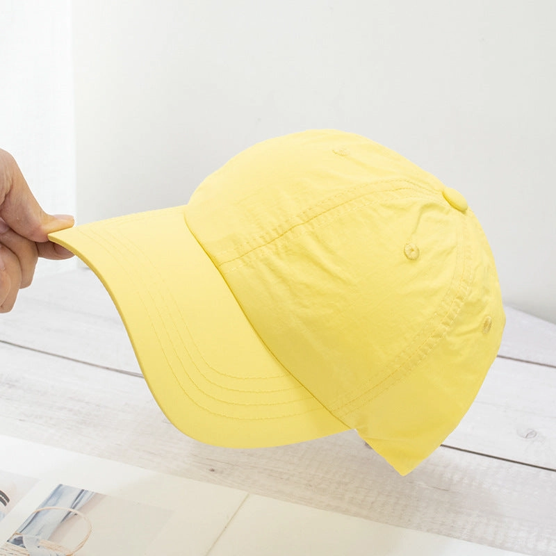 Wholesale Soft top washed quick-drying cloth face-revealing small sun visor baseball cap