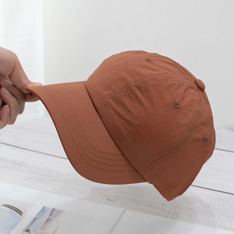 Wholesale Soft top washed quick-drying cloth face-revealing small sun visor baseball cap