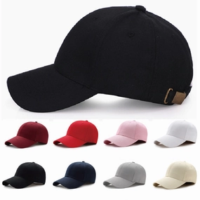 Wholesale Solid color all-match embroidered logo cap