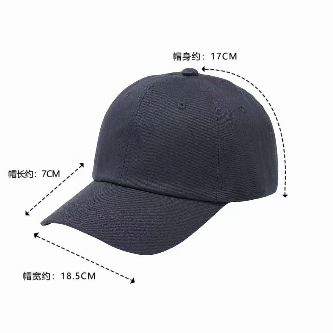 Wholesale Solid color cotton large circumference baseball cap