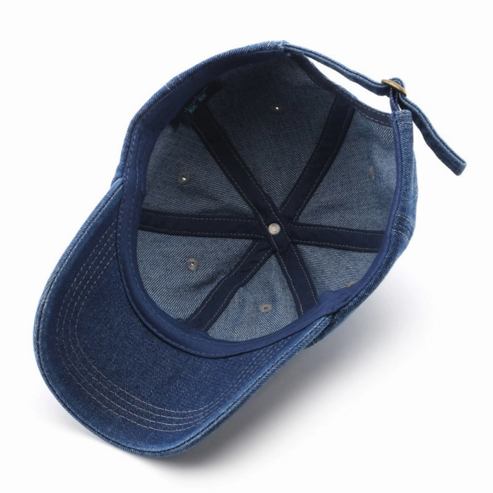 Wholesale Solid Color Denim Outdoor Visor Baseball Cap
