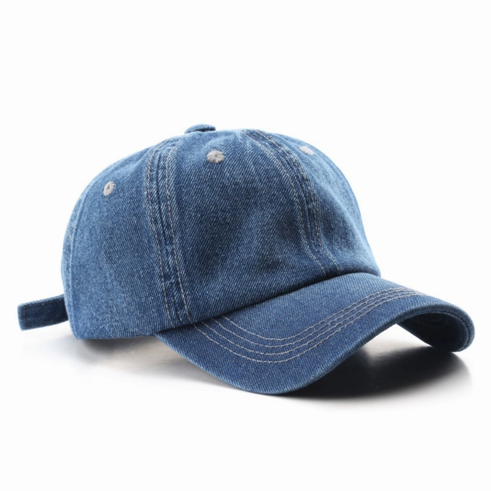 Wholesale Solid Color Denim Outdoor Visor Baseball Cap