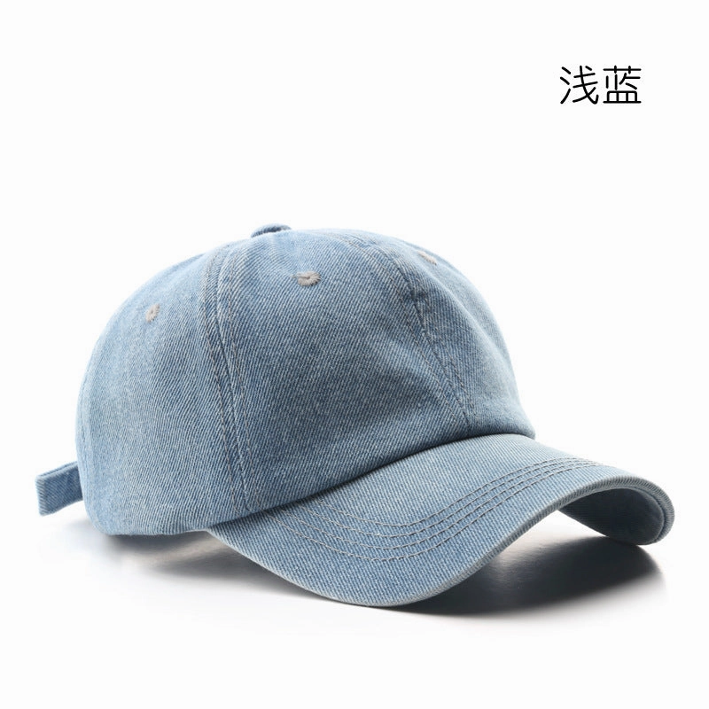 Wholesale Solid Color Denim Outdoor Visor Baseball Cap