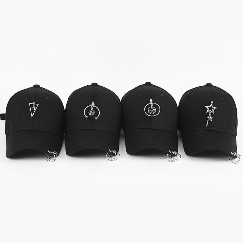 Wholesale Solid Color Fashion Hoop Curved Brim Baseball Cap