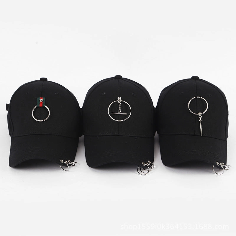 Wholesale Solid Color Fashion Hoop Curved Brim Baseball Cap