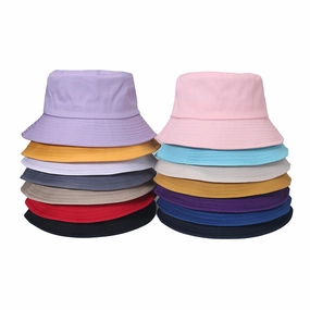 Wholesale Solid Color Fisherman Hat Simple Sunshade Outdoor Sun Protection Polyester Sun Hat