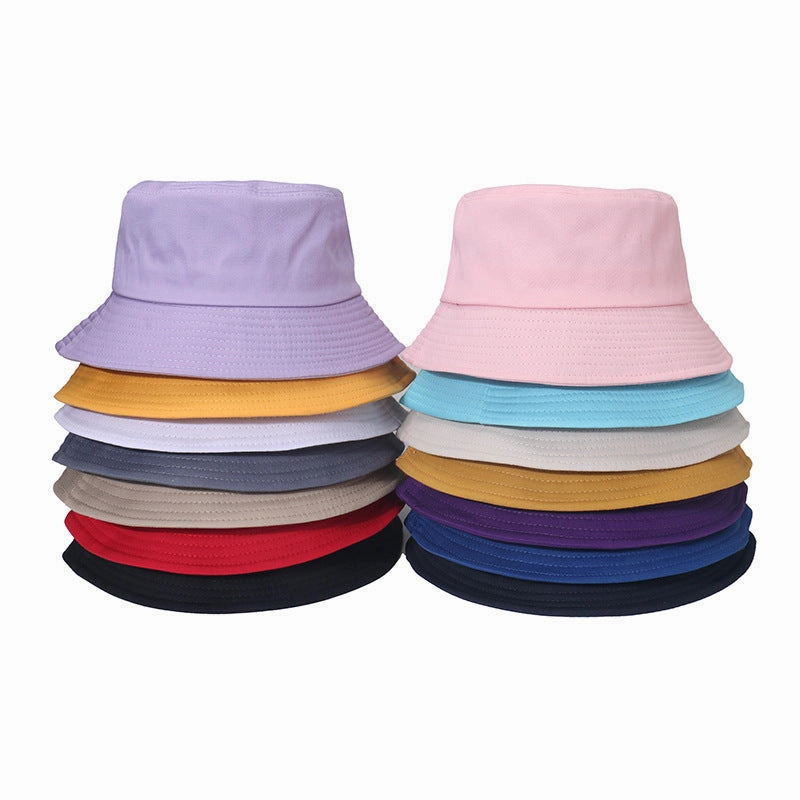 Wholesale Solid Color Fisherman Hat Simple Sunshade Outdoor Sun Protection Polyester Sun Hat