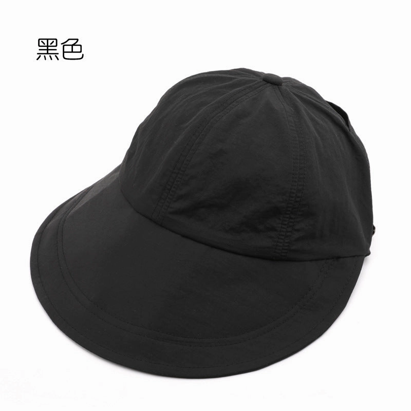 Wholesale Solid Color Light Panel Large Brim Foldable Outdoor Sun Hat