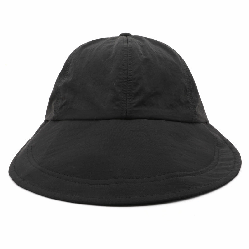 Wholesale Solid Color Light Panel Large Brim Foldable Outdoor Sun Hat