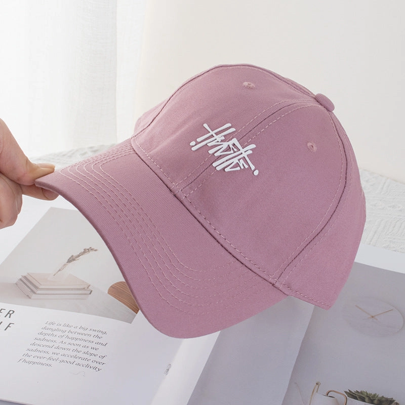 Wholesale Solid Color Offset Printing Art Letter Baseball Cap