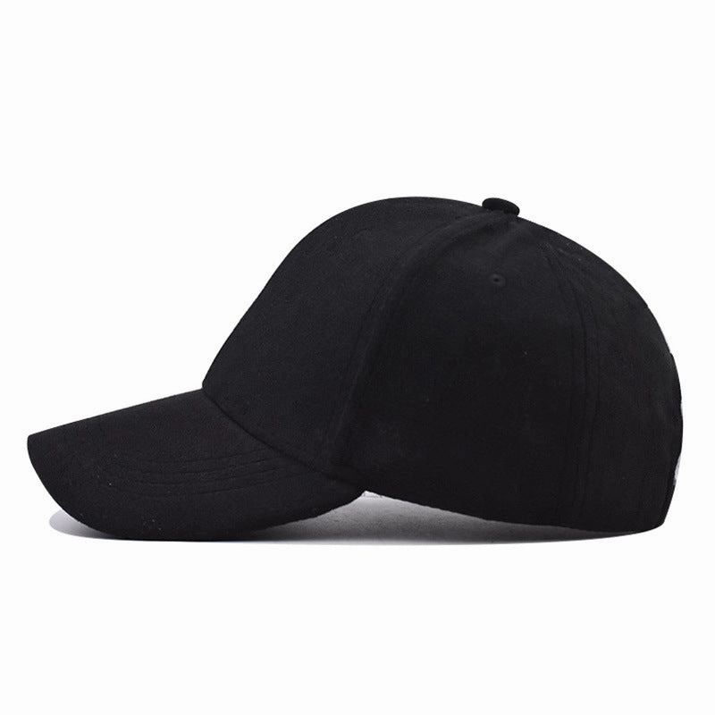 Wholesale Solid Color Suede Fashionable Breathable Autumn and Winter Pure Cotton Baseball Cap