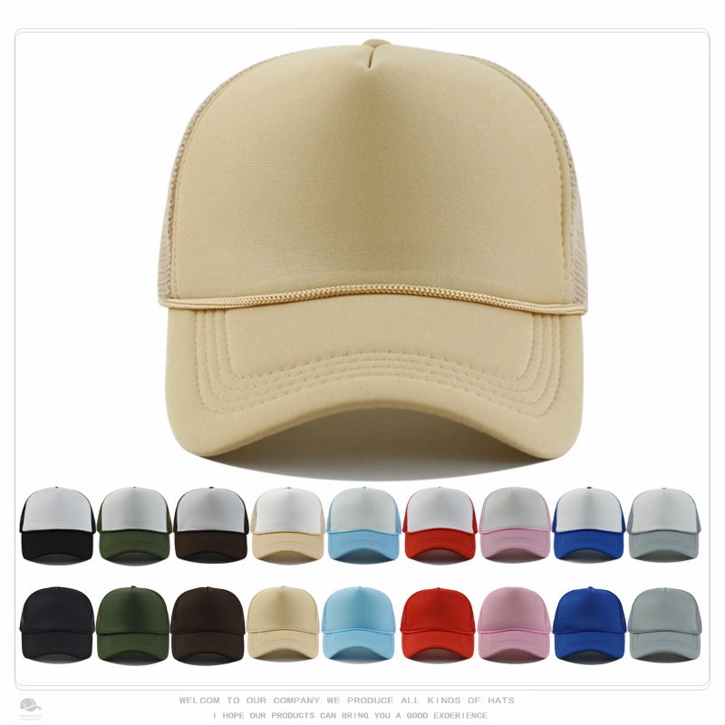 Wholesale Sponge Light Mesh LOGO Printed Embroidered Baseball Cap