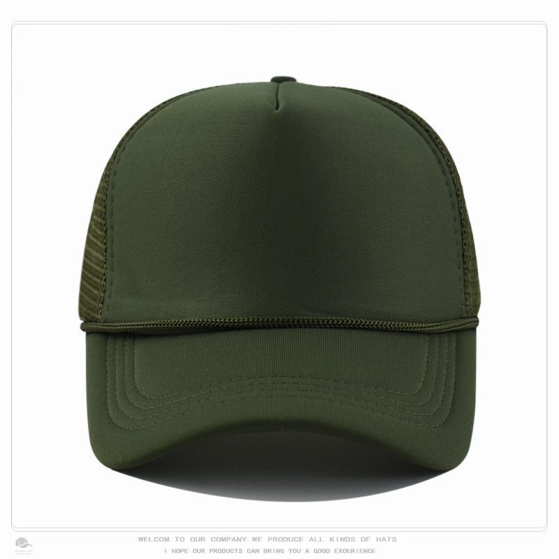 Wholesale Sponge Light Mesh LOGO Printed Embroidered Baseball Cap