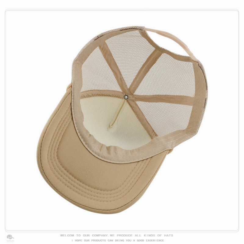 Wholesale Sponge Light Mesh LOGO Printed Embroidered Baseball Cap