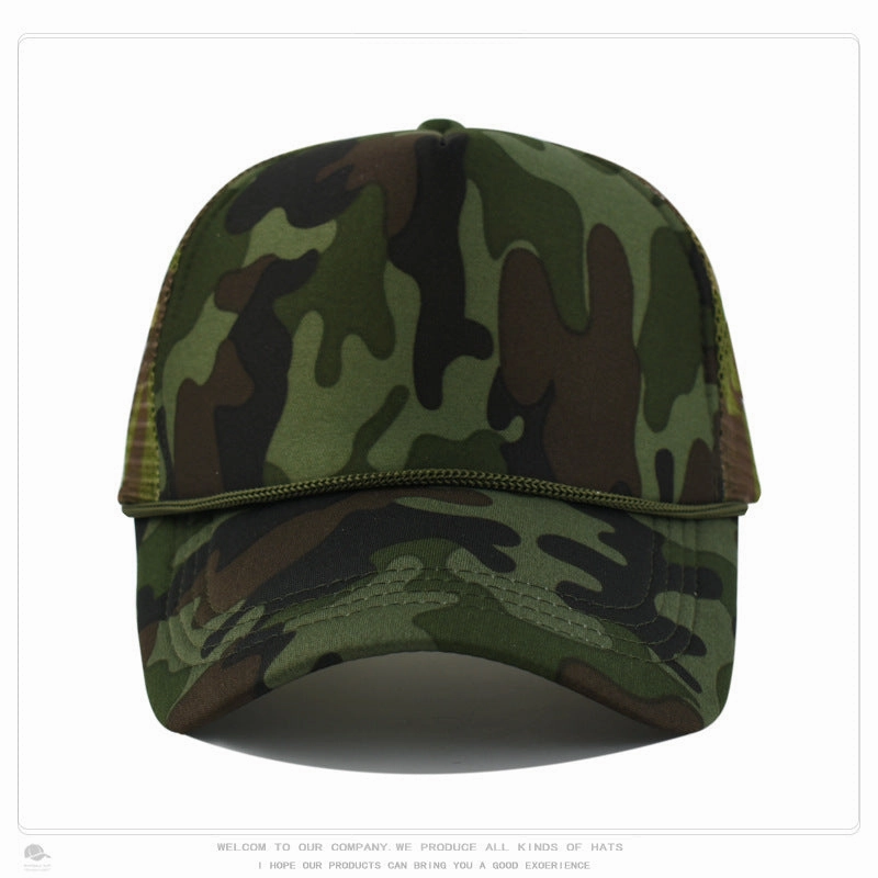 Wholesale Sponge Light Mesh LOGO Printed Embroidered Baseball Cap