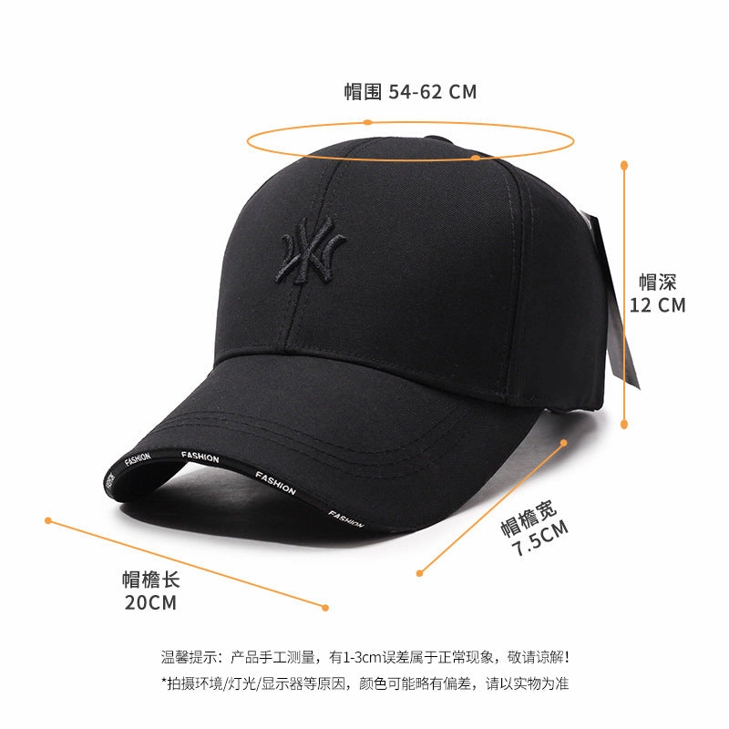 Wholesale Spring and autumn hard top outdoor sports sun protection visor large head circumference long brim baseball cap