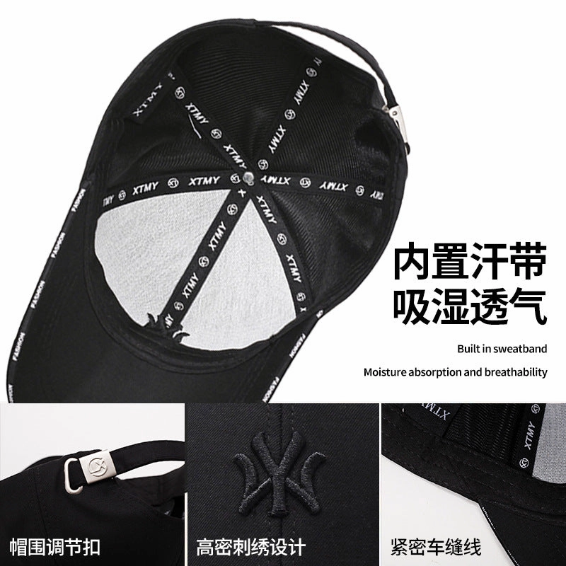 Wholesale Spring and autumn hard top outdoor sports sun protection visor large head circumference long brim baseball cap