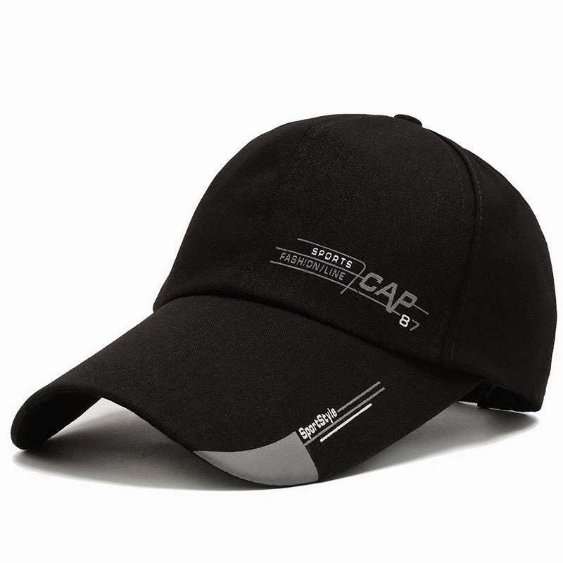 Wholesale Spring and Autumn Hat Men's Long Brim Korean Baseball CAP Outdoor Men's Fishing CAP Sunshade Sunscreen