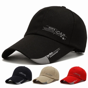 Wholesale Spring and Autumn Hat Men's Long Brim Korean Baseball CAP Outdoor Men's Fishing CAP Sunshade Sunscreen