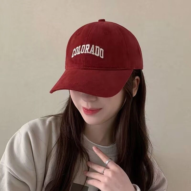 Wholesale Spring and Summer Vintage Embroidered Soft Top Letters Cotton Baseball Hat