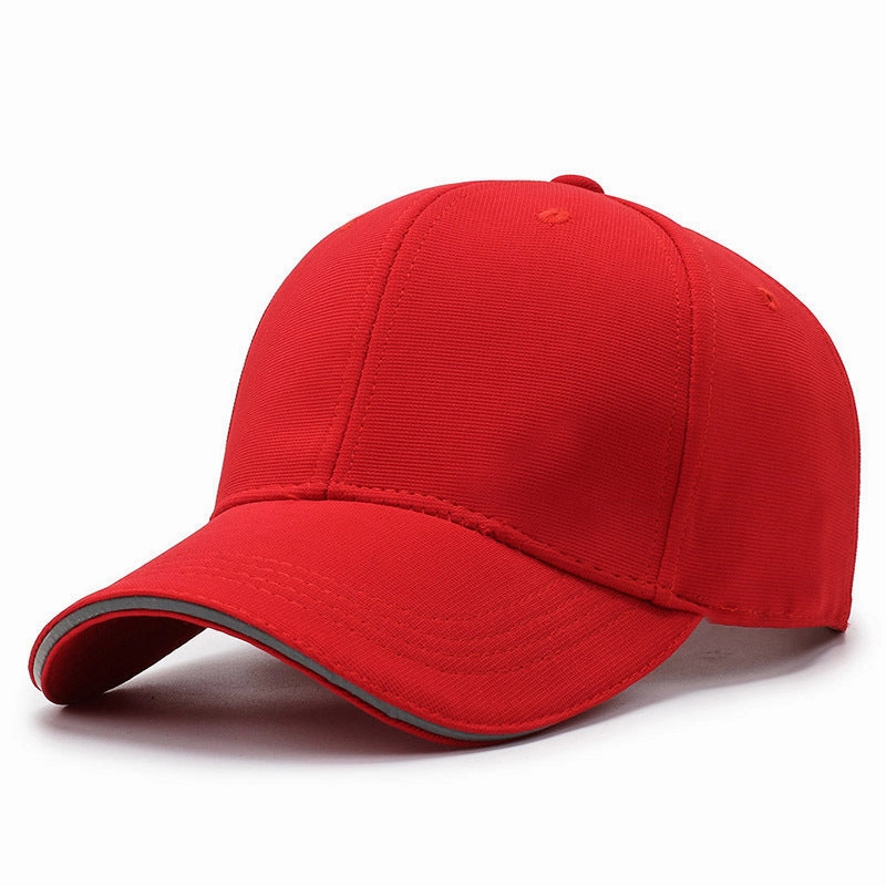 Wholesale Stair Cloth Black Reflective Strip Baseball Cap