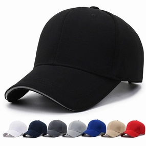 Wholesale Stair Cloth Black Reflective Strip Baseball Cap