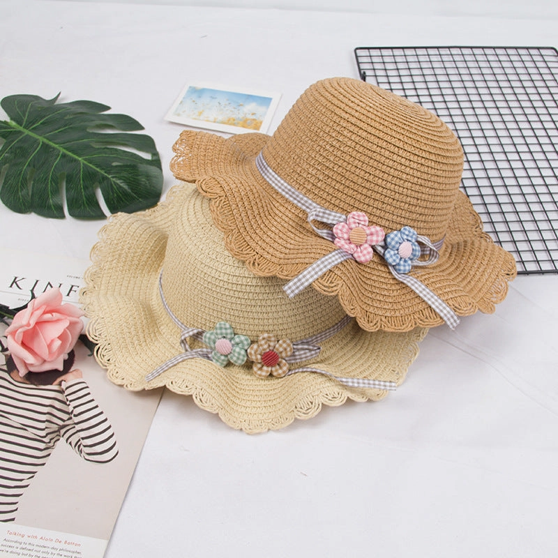 Wholesale Straw Kids Bucket Hat