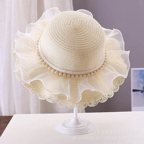 Wholesale Straw Woven Parent-child Big Brim Sunshade Sunscreen Straw Hat