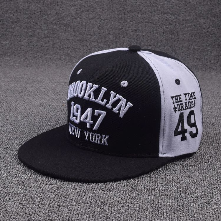 Wholesale Street Patch Letter Flat Brim Hip Hop Hat