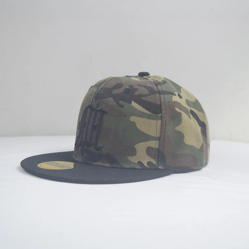Wholesale Street Patch Letter Flat Brim Hip Hop Hat