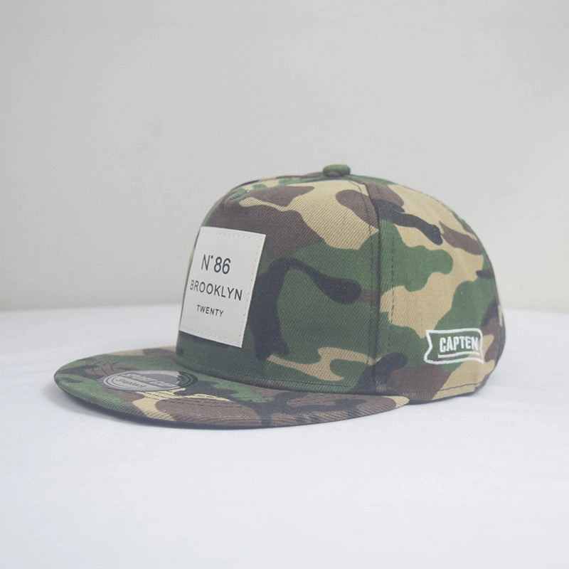 Wholesale Street Patch Letter Flat Brim Hip Hop Hat