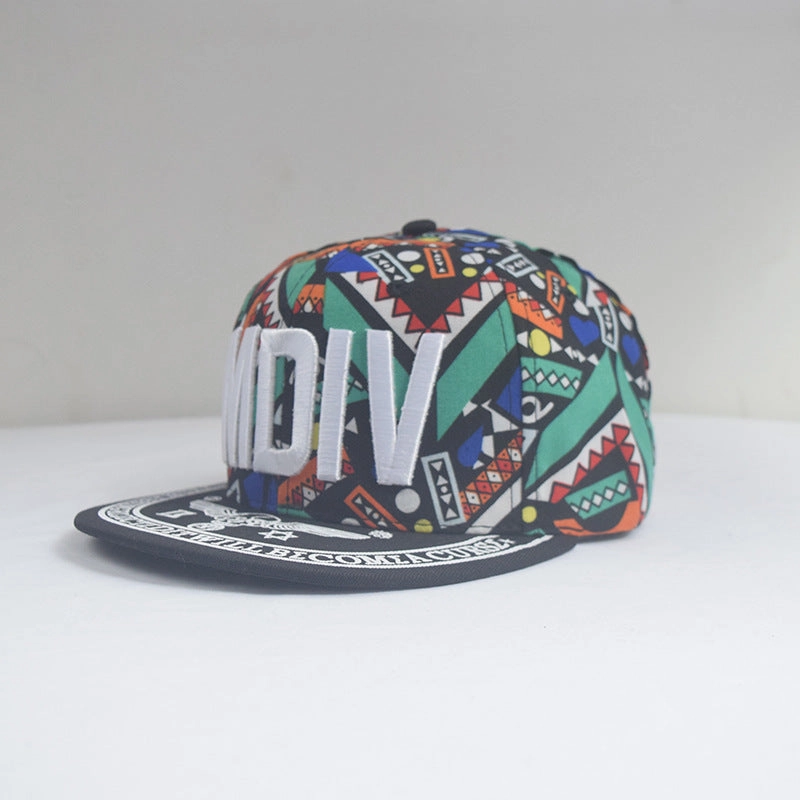 Wholesale Street Patch Letter Flat Brim Hip Hop Hat