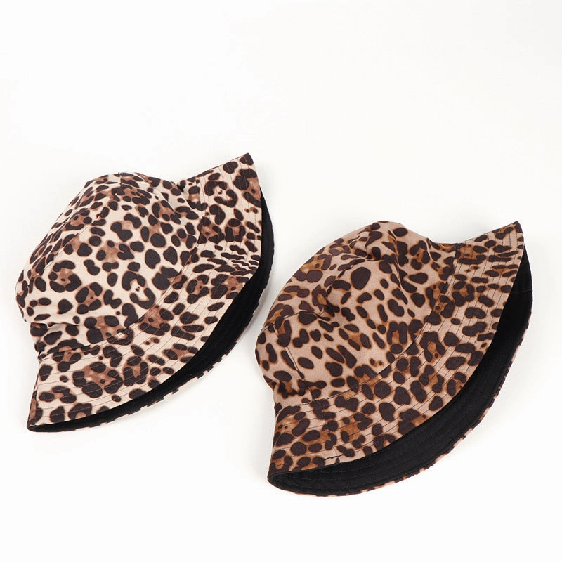 Wholesale Suede Leopard Bucket Hat