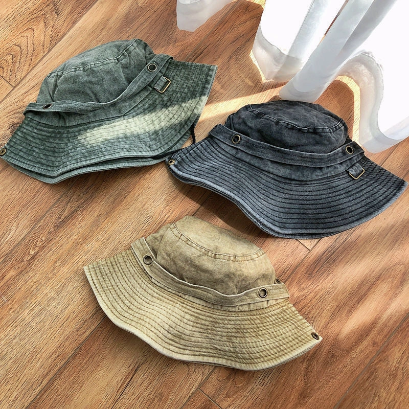 Wholesale Summer Large Brim Denim Bucket Hat