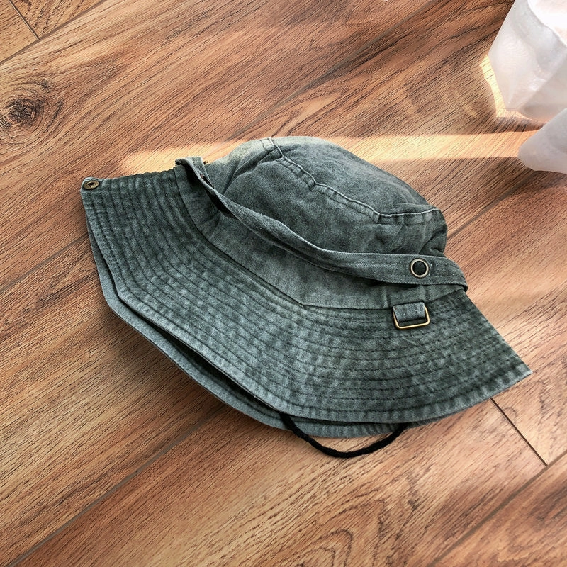 Wholesale Summer Large Brim Denim Bucket Hat